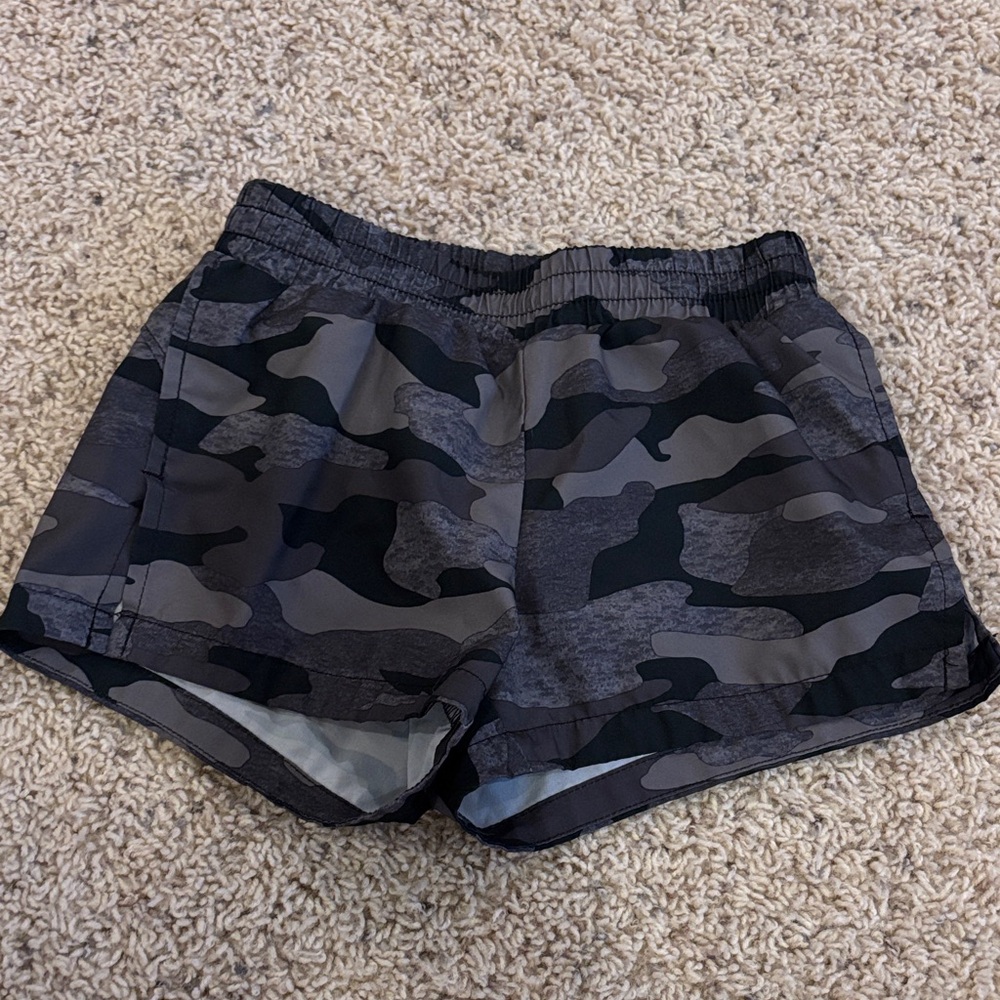 Girls Camo Athletic Shorts